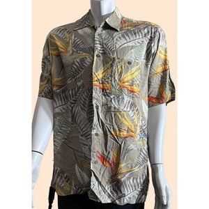 Puritan Men's Hawaiian Tropical Button-Up Classic Hawaiian Shirt Size L (42/44)